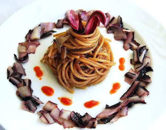 Cichorium intybus 'Rossa Di Treviso' - Purple Italian Endive, Purple Treviso Chicory, Radicchio - Image 8